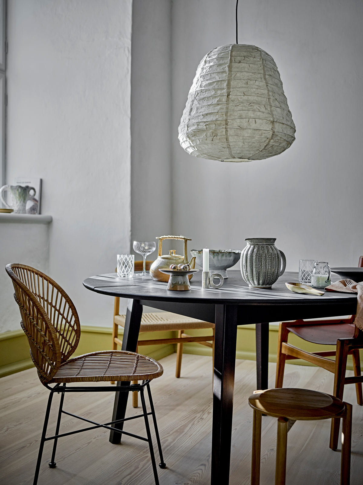 Tavolo da pranzo Peron, Nero, FSC® 100%, Rovere