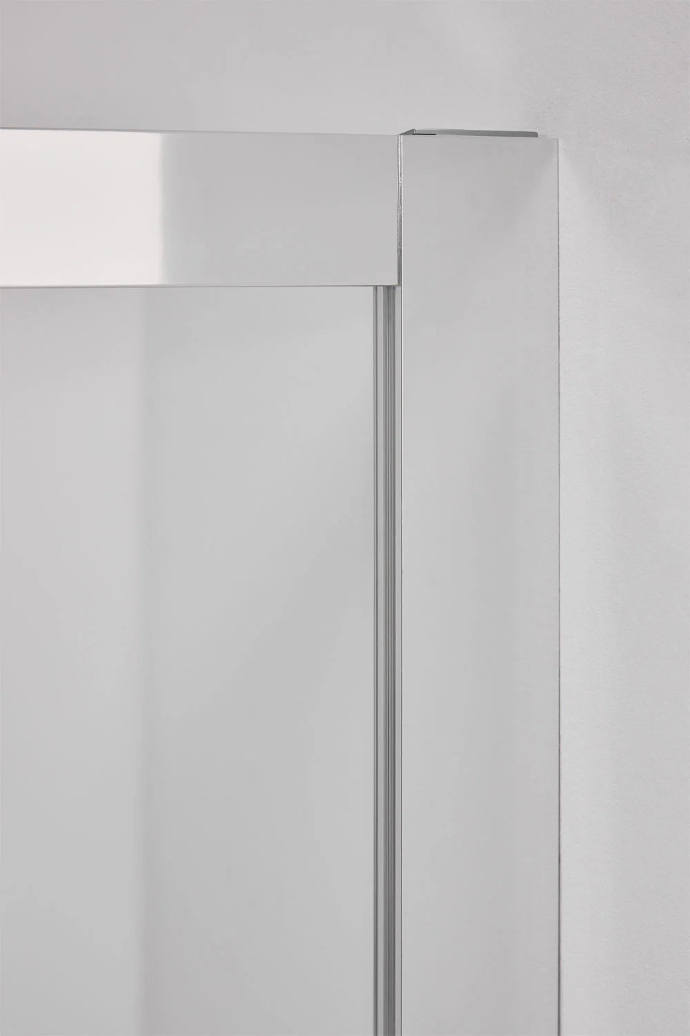Dover - Mampara doccia con accesso frontale e porta scorrevole soft closing, vetro temperato 6 mm e alluminio