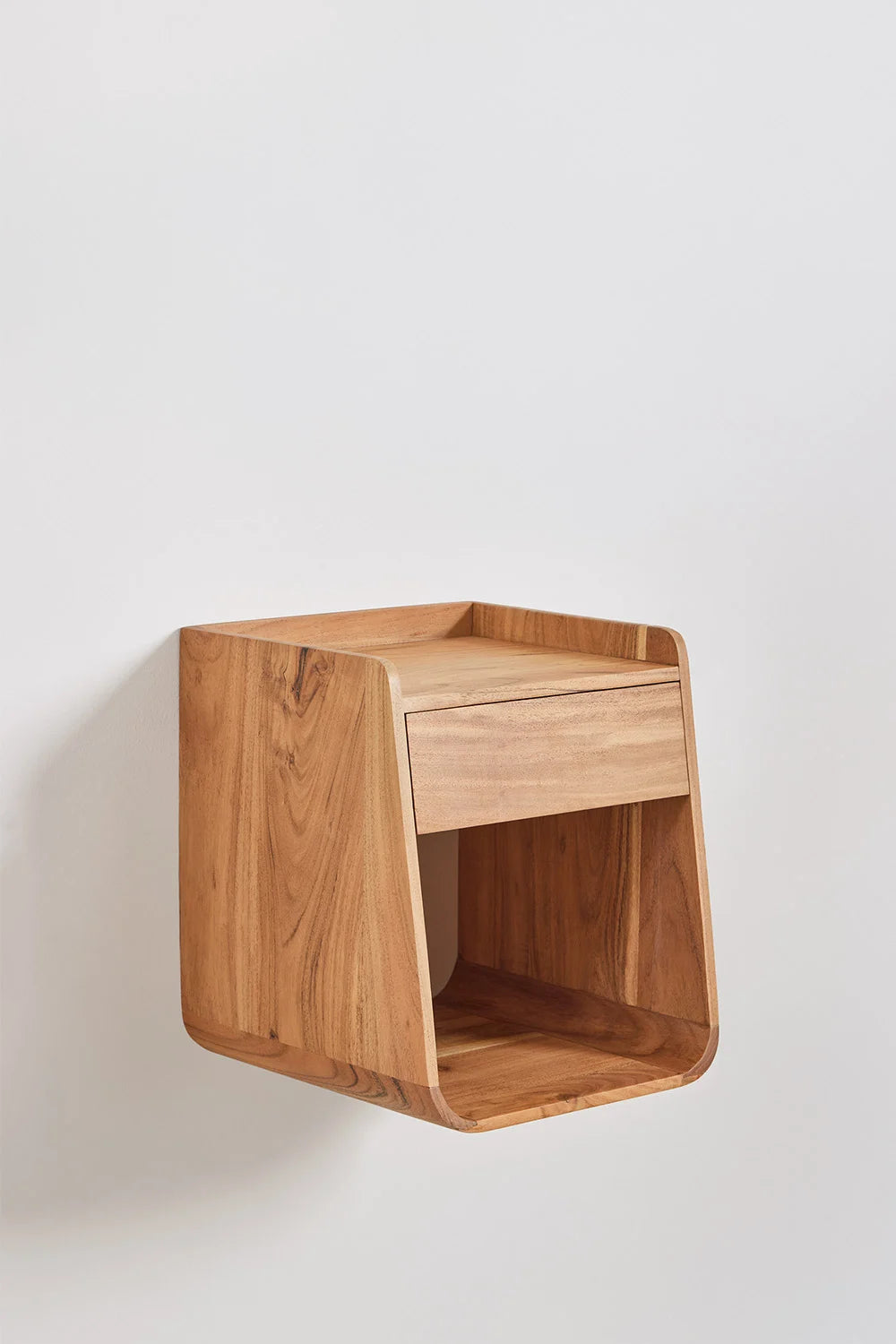 Berigem - Comodino quadrato 35x35 cm in legno di acacia