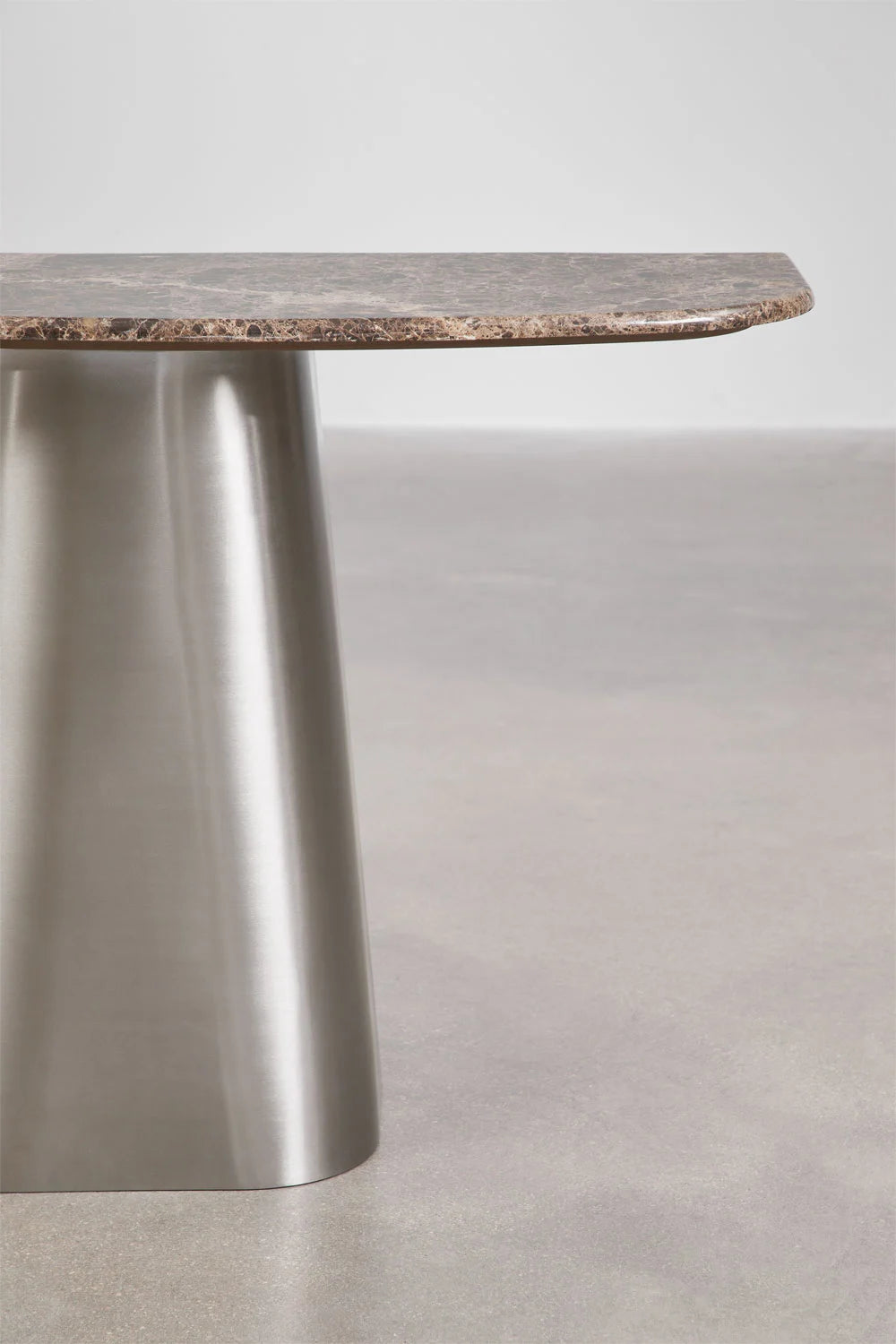 Moreila - Consolle ingresso 120x40 cm in pietra naturale e acciaio inossidabile