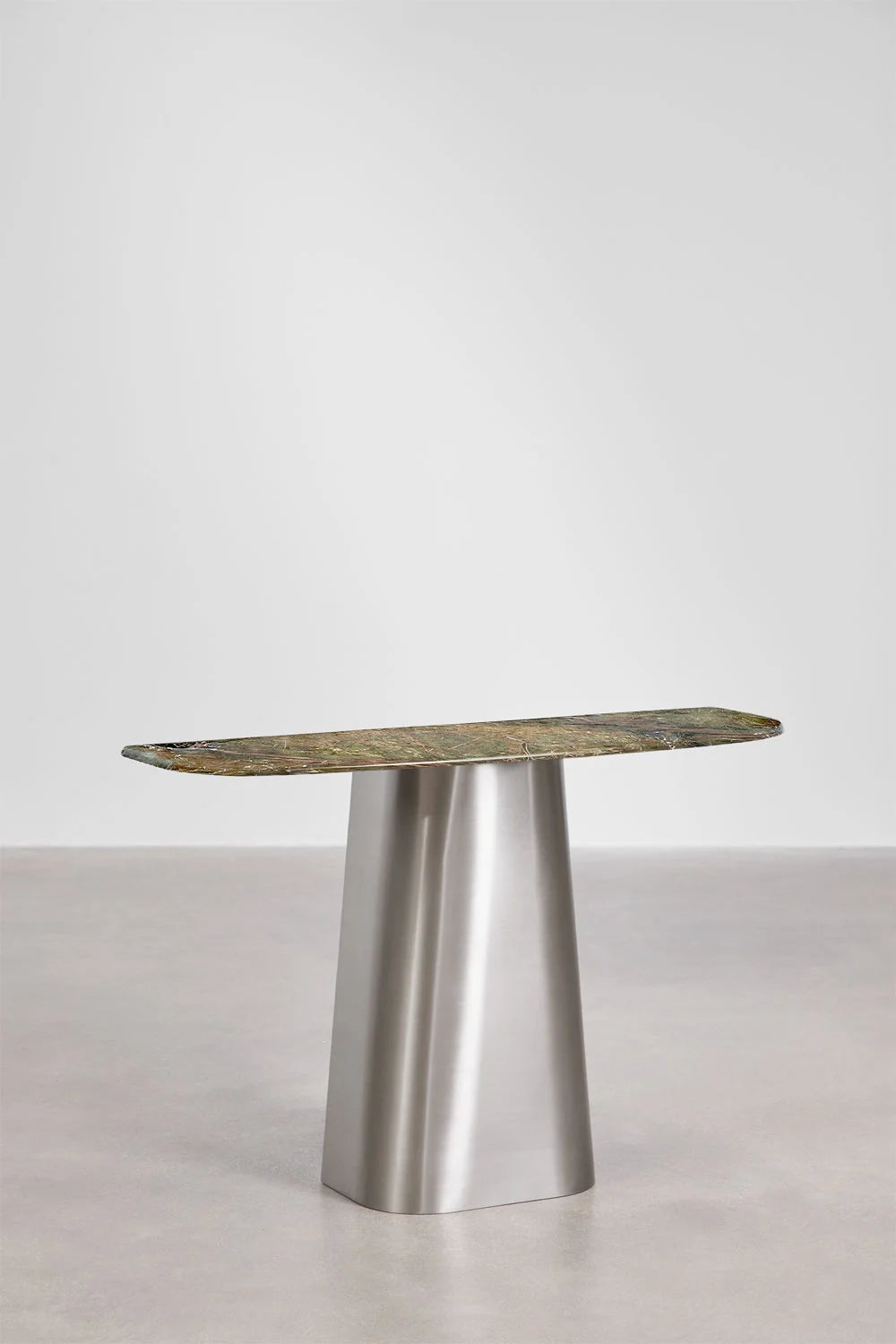 Moreila - Consolle ingresso 120x40 cm in pietra naturale e acciaio inossidabile