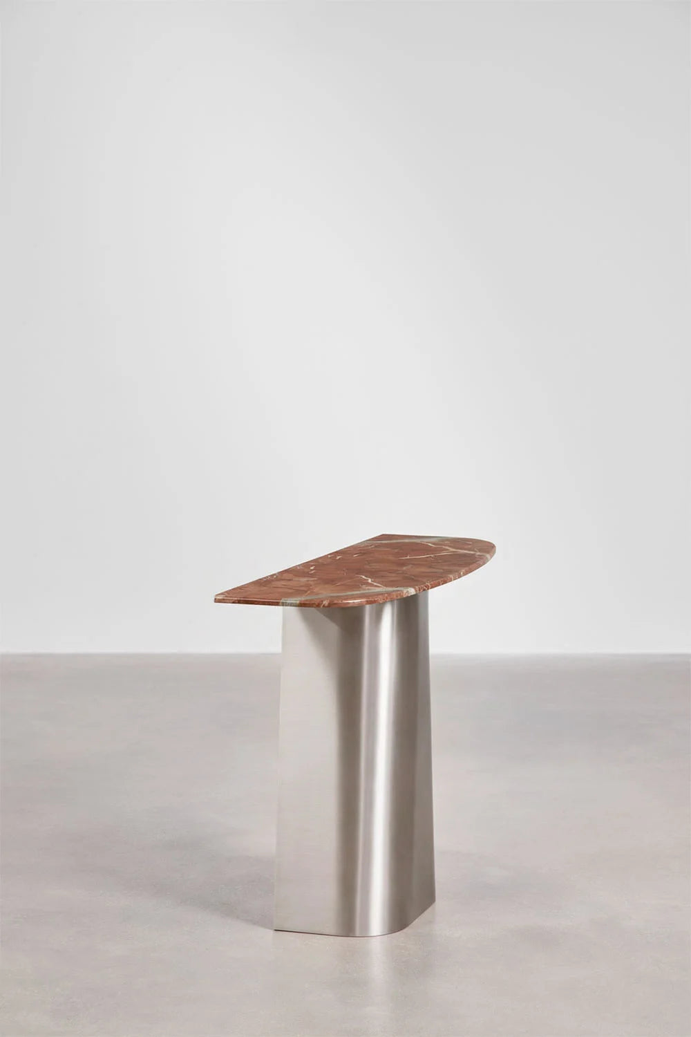 Moreila - Consolle ingresso 120x40 cm in pietra naturale e acciaio inossidabile