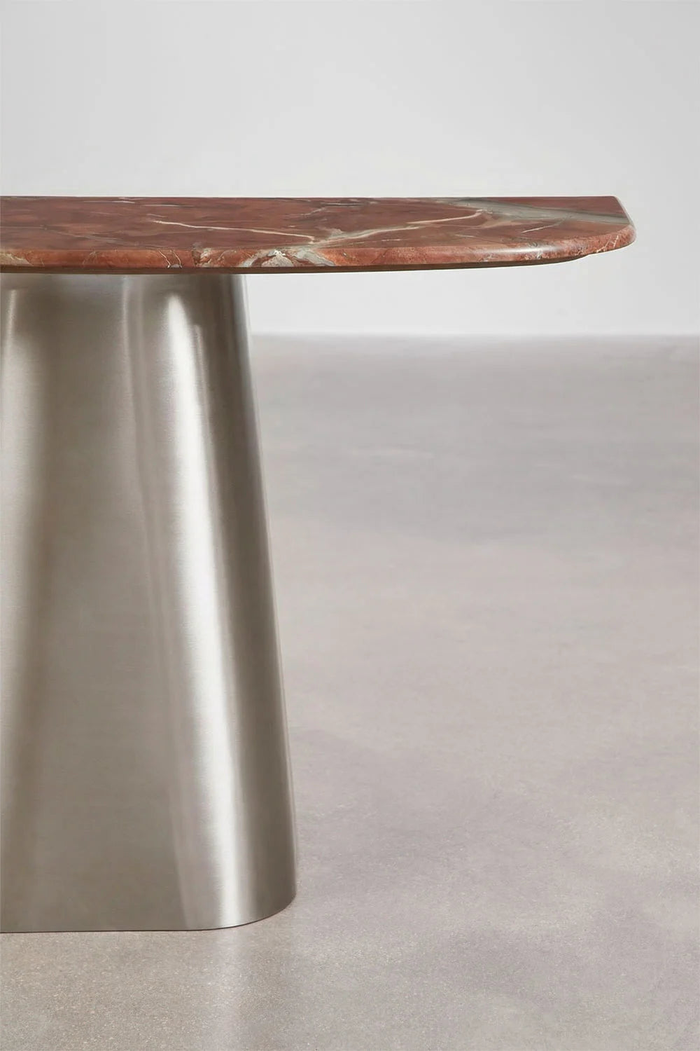 Moreila - Consolle ingresso 120x40 cm in pietra naturale e acciaio inossidabile
