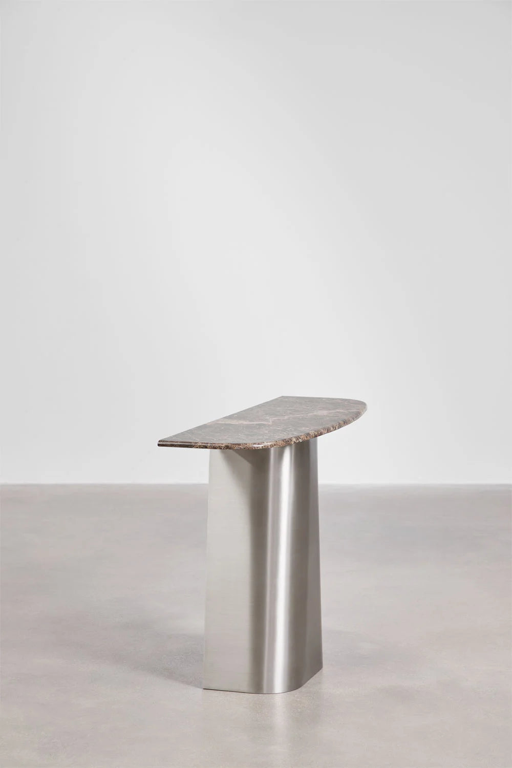 Moreila - Consolle ingresso 120x40 cm in pietra naturale e acciaio inossidabile