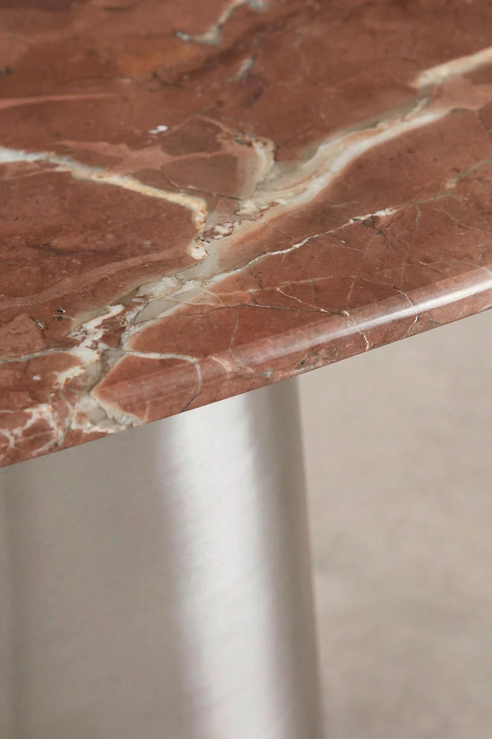 Moreila - Consolle ingresso 120x40 cm in pietra naturale e acciaio inossidabile