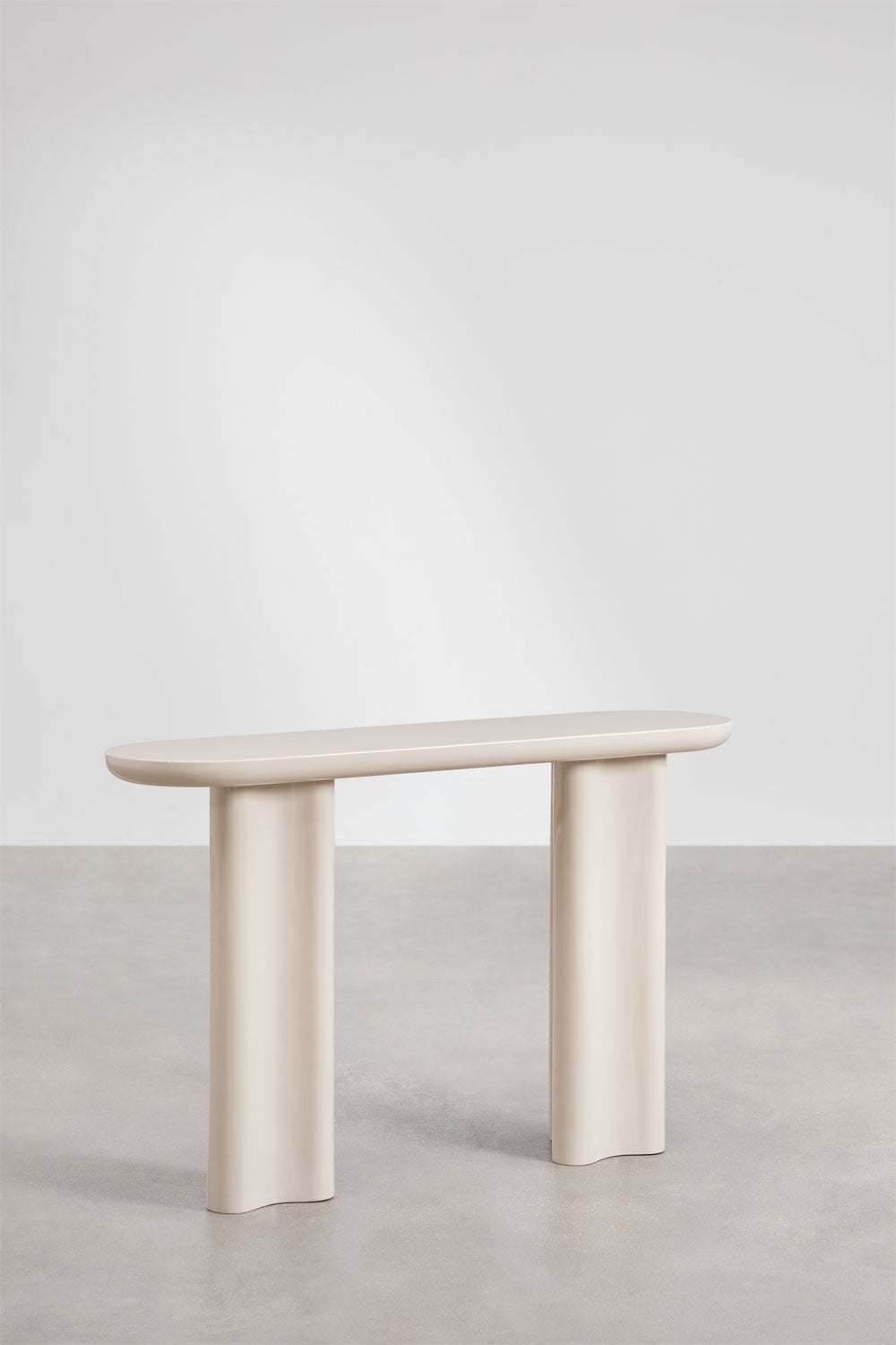 Breoniz - Consolle ingresso ovale 120x35 cm in MDF