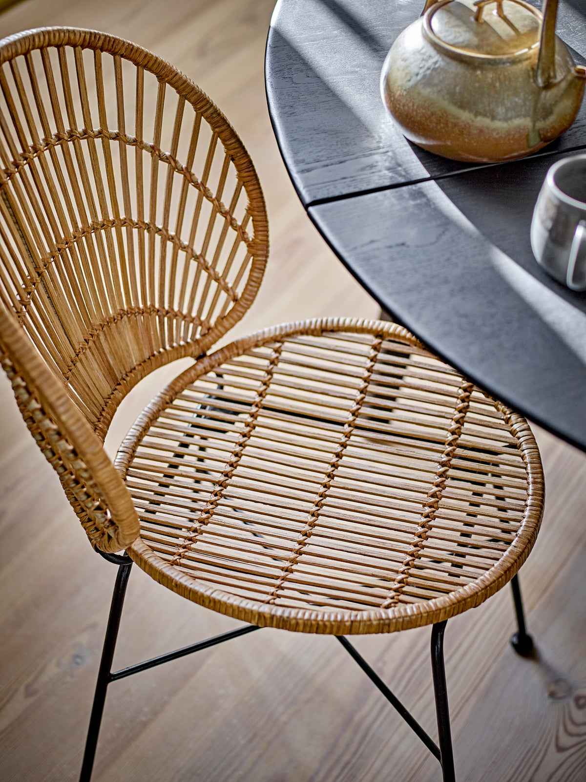 Tavolo da pranzo Peron, Nero, FSC® 100%, Rovere
