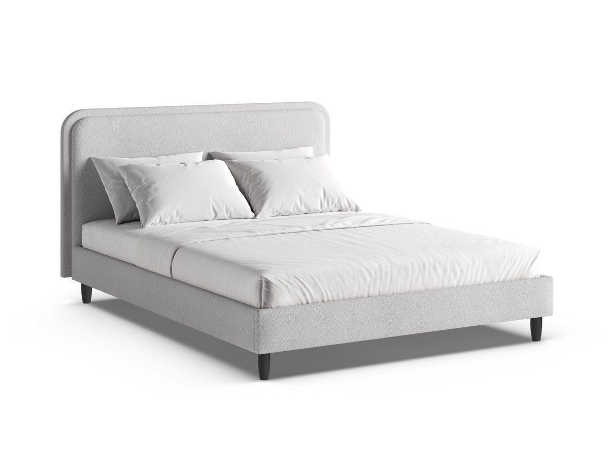 Letto con Testata Aveline - Grigio Chiaro 160x200