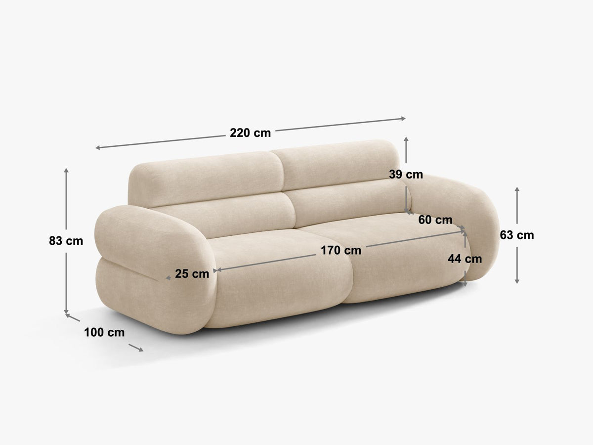Divano Neo, 3 Posti, 100x220x83