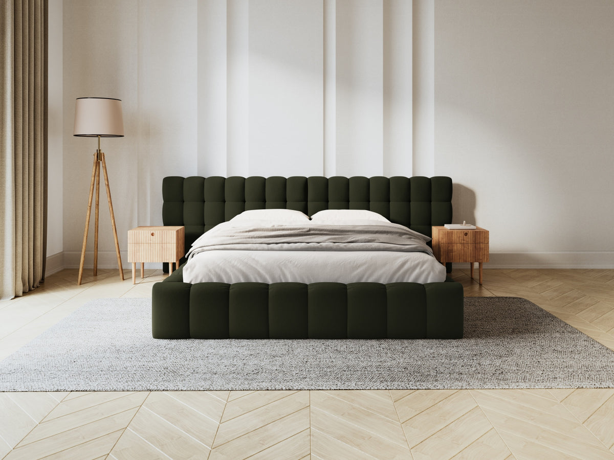 Letto contenitore con testiera doppia, "Mamaia", 230x250x100