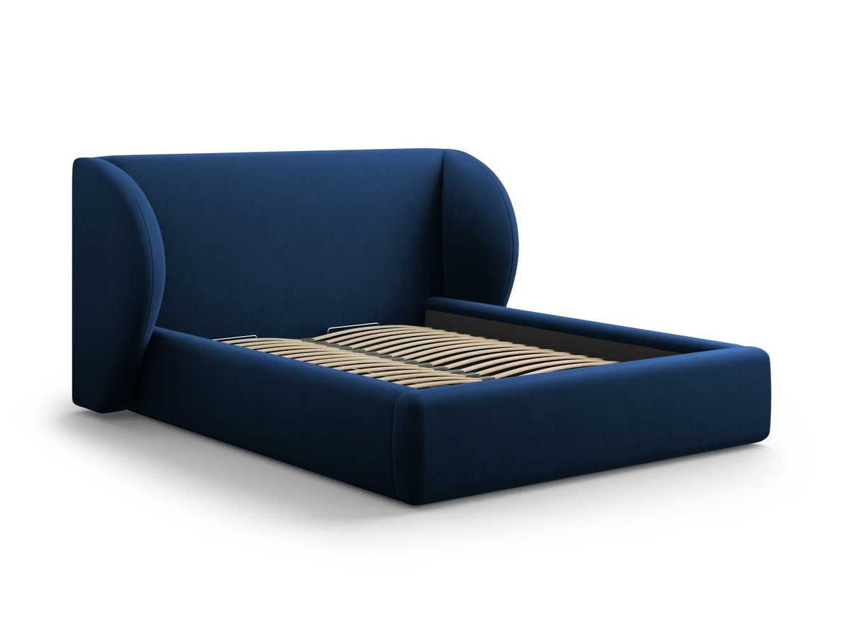 Letto Contenitore con Testata Miley - Blu Reale 200x200