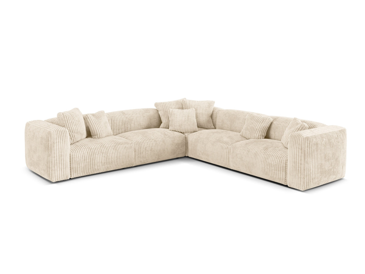 Divano Angolare Simmetrico Componibile XL Martina, 5 Posti, 316x316x75