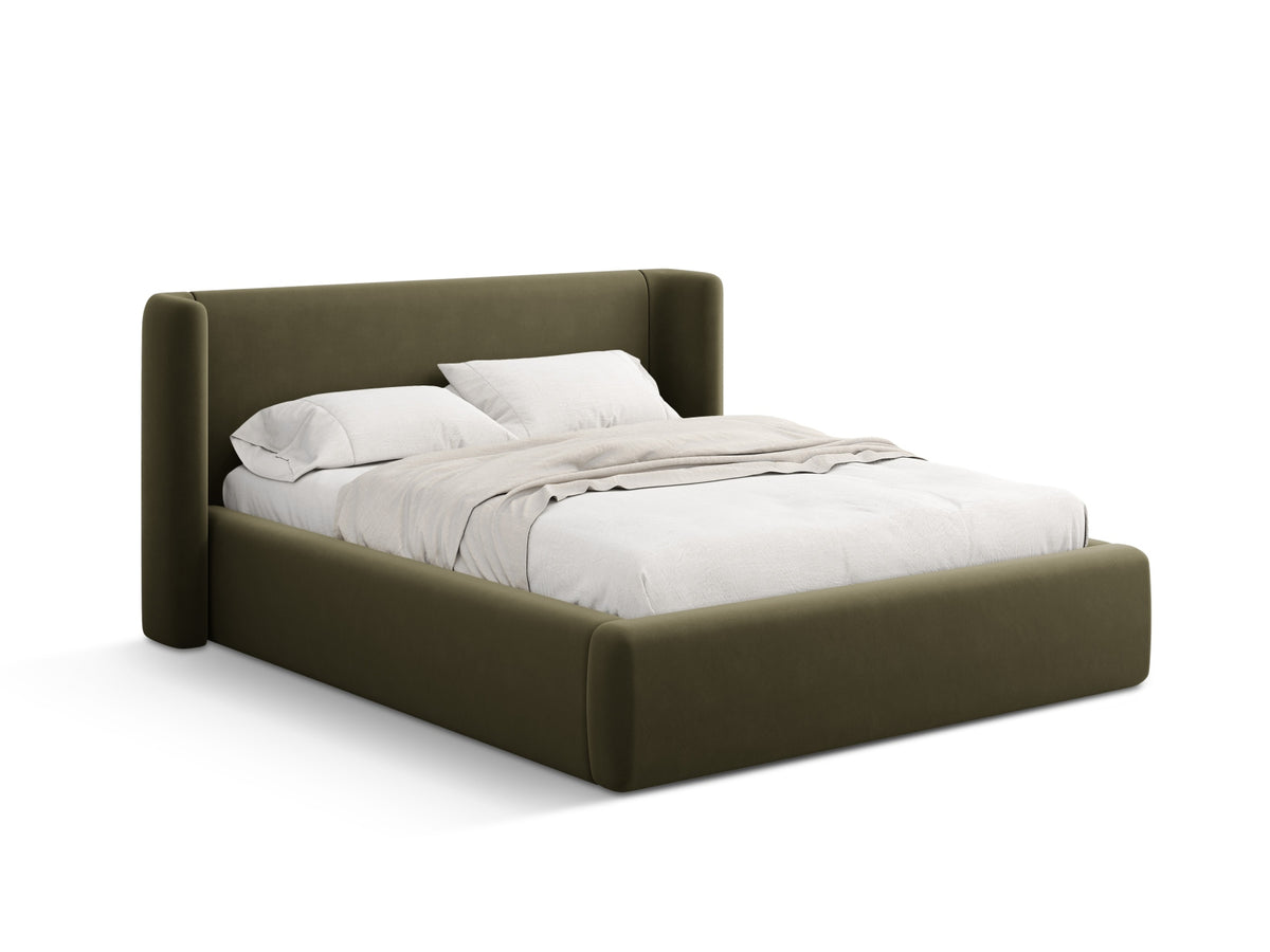 Letto Contenitore con Testata Jolene - Verde 180x200