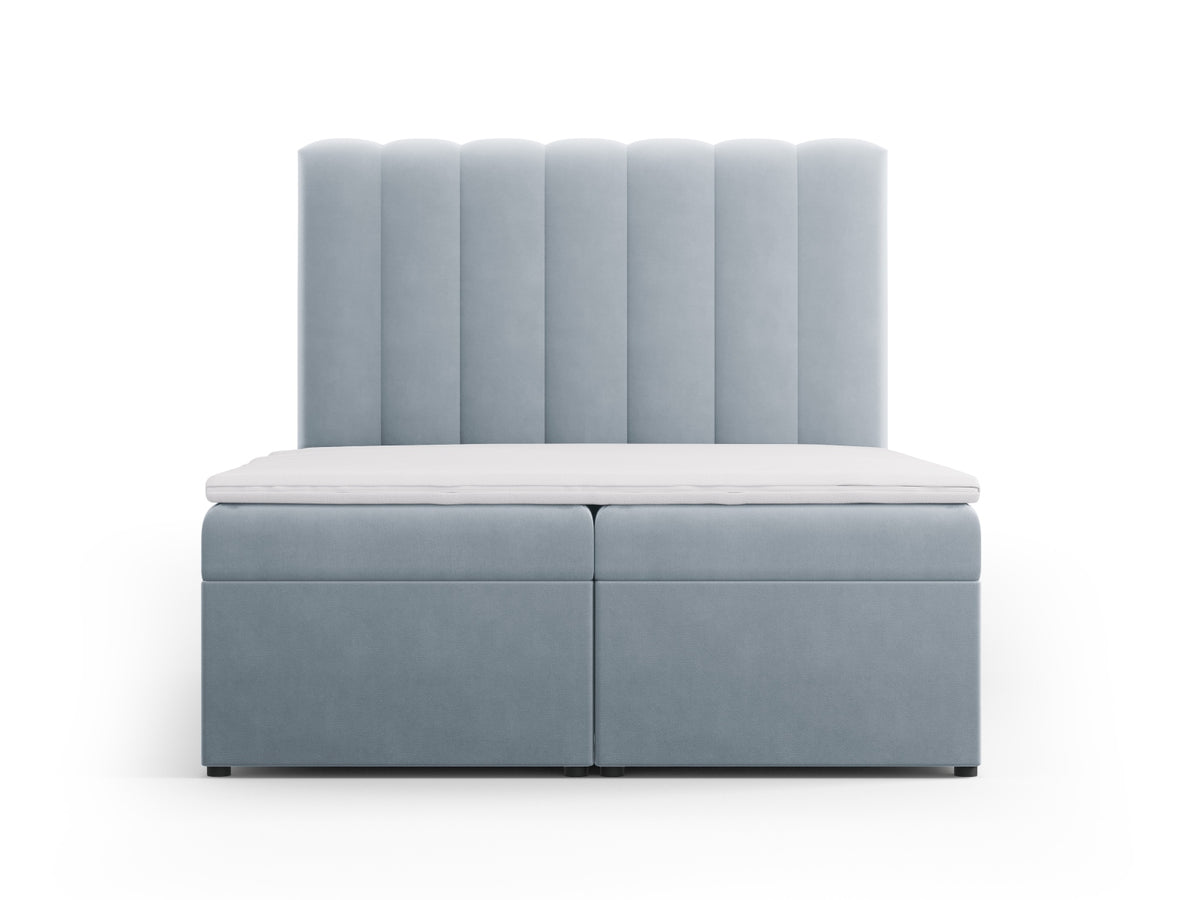 Letto Boxspring con Testata, Materasso e Topper Kelp