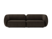Divano Modulare in Bouclé, "Kate", 4 Posti, 243x99x76 - Marrone