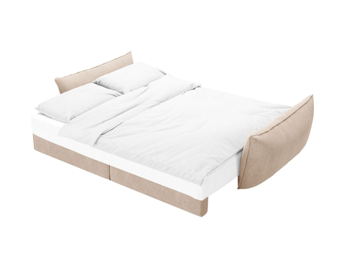 Divano Letto con Contenitore Kaelle, 3 Posti, 103x244x91