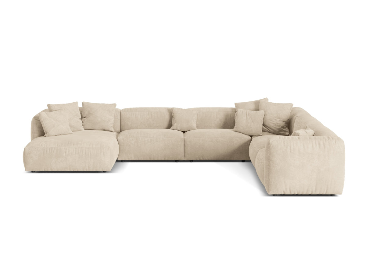 Divano Angolare Componibile XL Martina, 6 Posti, 316x406x75