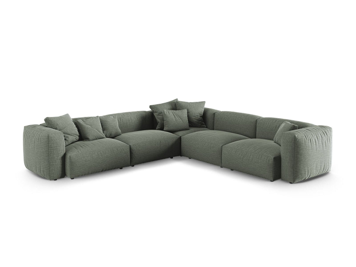 Divano Angolare Simmetrico Componibile XL Martina, 5 Posti, 330x330x75