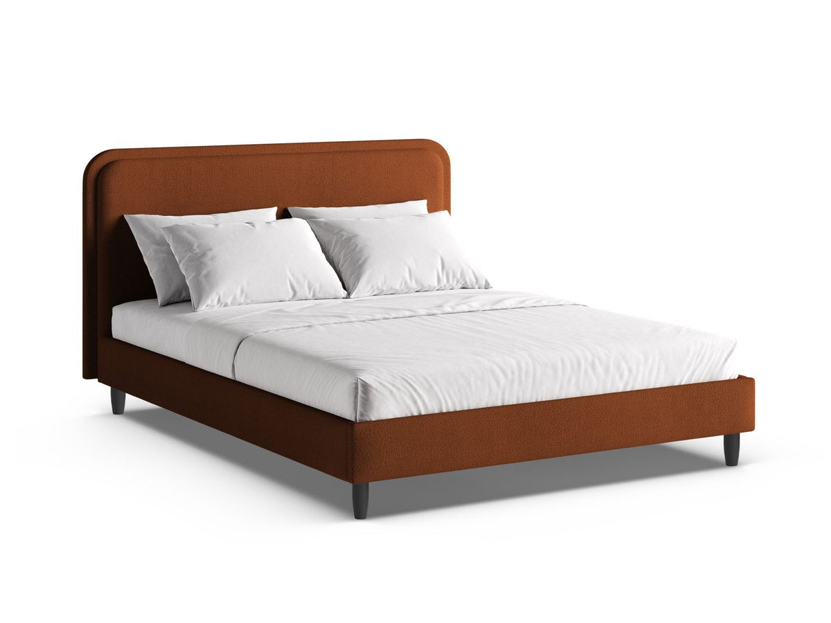 Letto con Testata, "Aveline", 214x215x117 - Terracotta