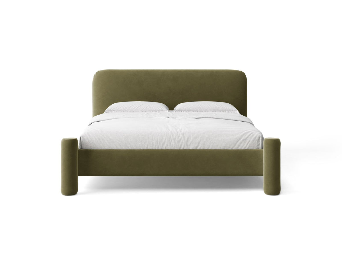 Letto con Testata Vera - Verde Chiaro 160x200