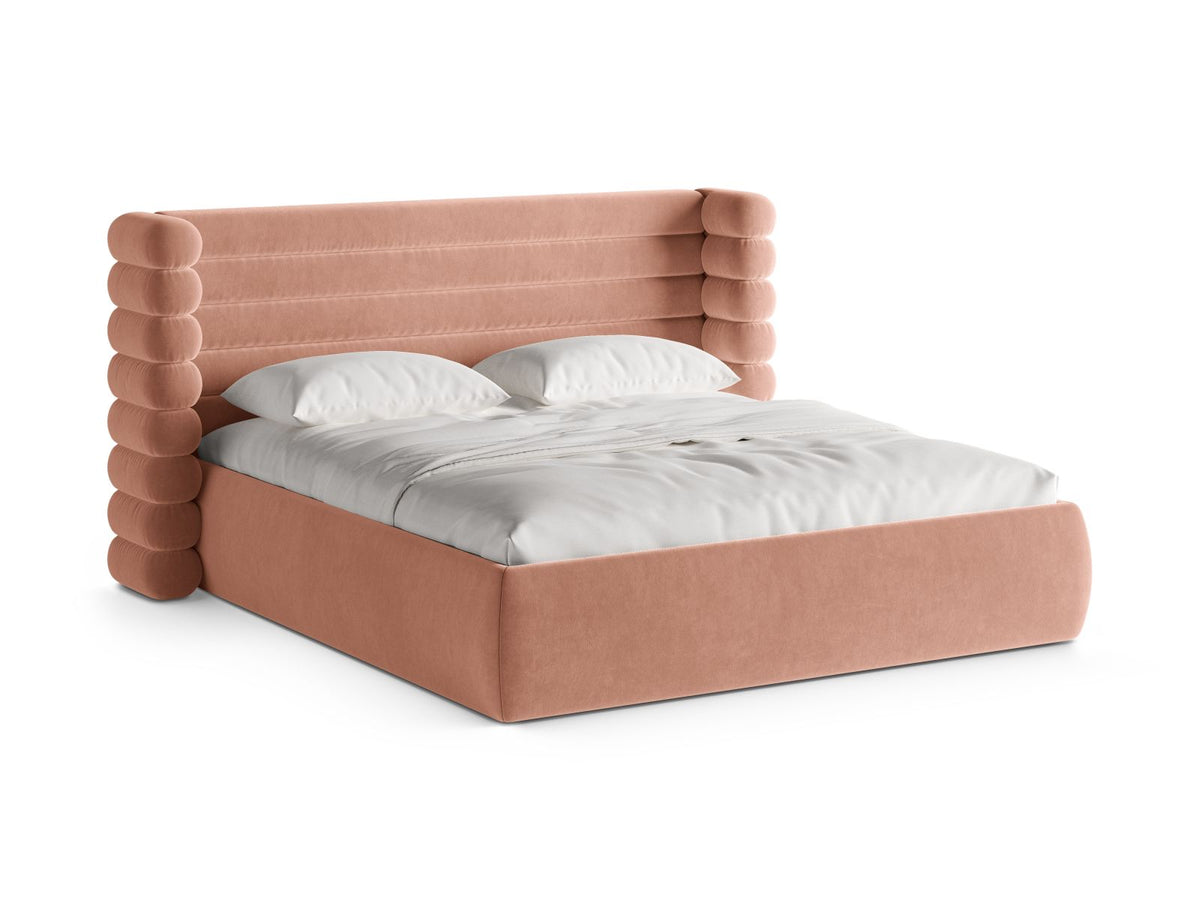 Letto con Contenitore e Testata, "Mount", 228x256x120 - Rosa