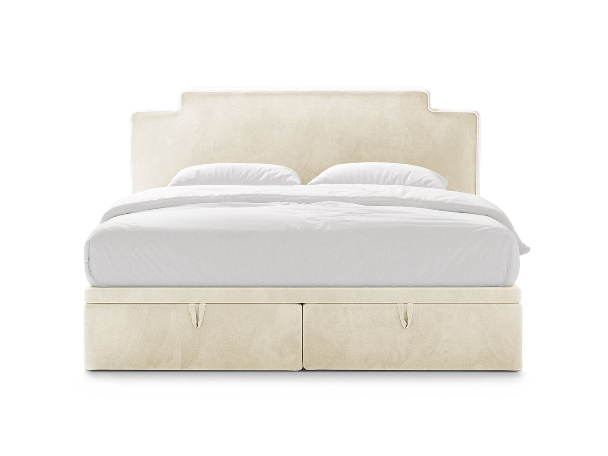 Letto Boxspring con Testata, Materasso e Topper Princess