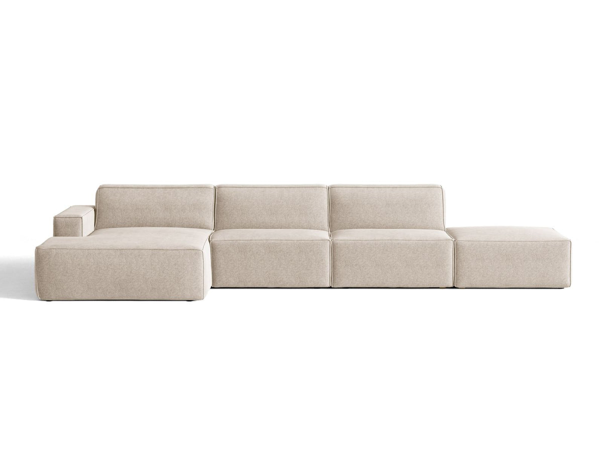 Divano Angolare Componibile Jodie, 5 Posti, 162x341x77