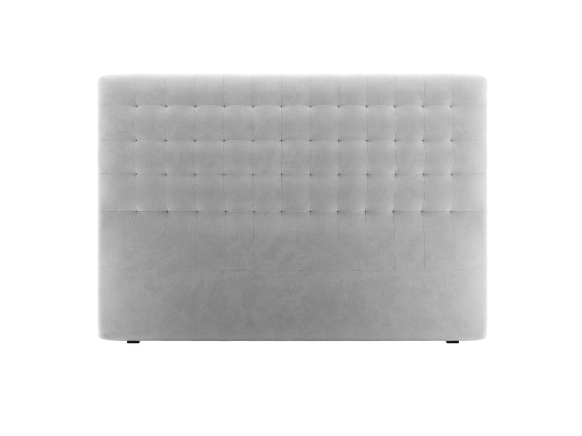 Testiera Nova Alta 120 cm - Grigio Chiaro 180x200