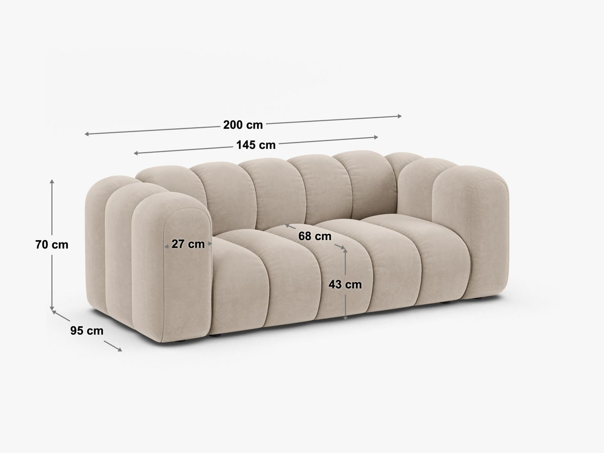 Divano Lupine, 2 Posti, 95x200x70