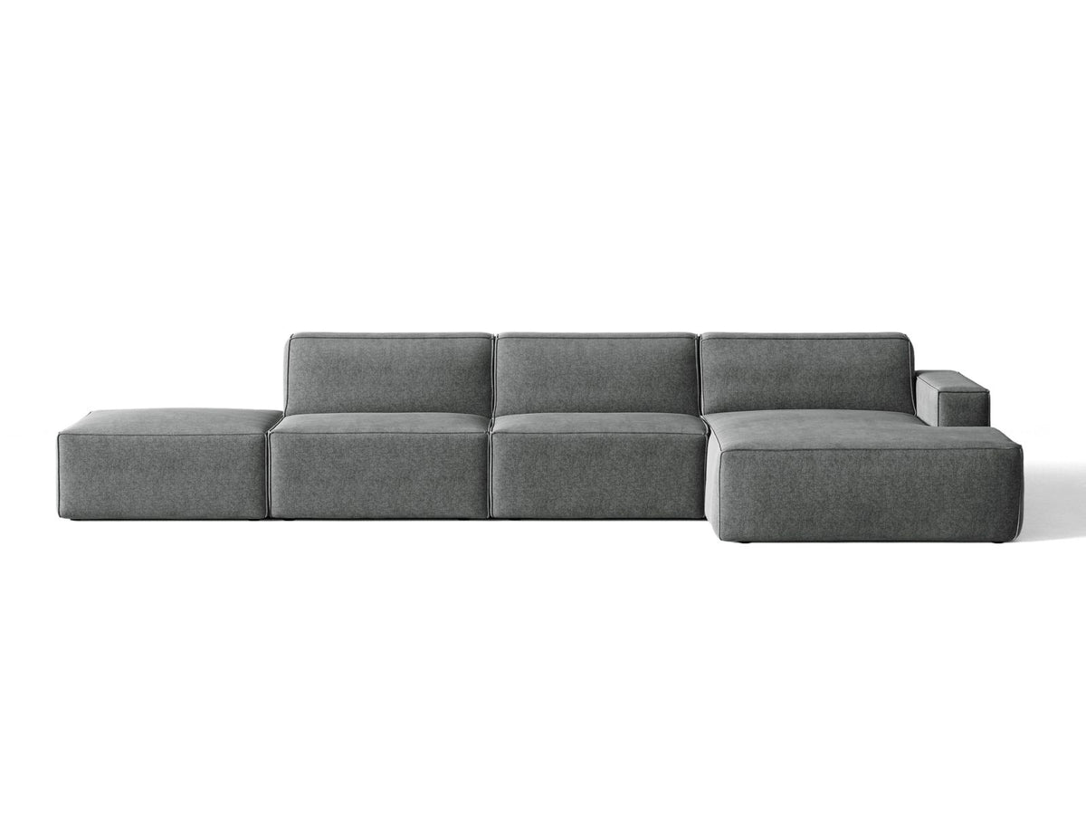 Divano Angolare Componibile Jodie, 5 Posti, 162x341x77