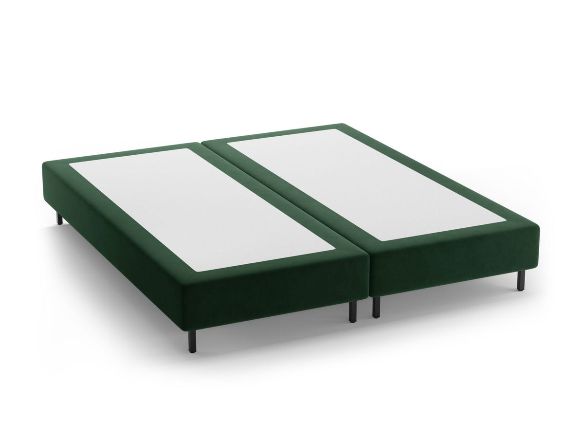 Base Letto Whale Gambe metallo nero - Verde 160x200