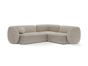 Divano Angolare Modulare Destro, "Kate", 4 Posti, 252x220x76 - Beige Melange