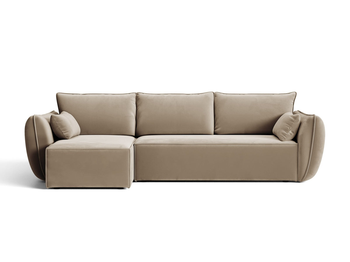Divano Letto Angolare con Contenitore Kaelle, 4 Posti, 168x262x87