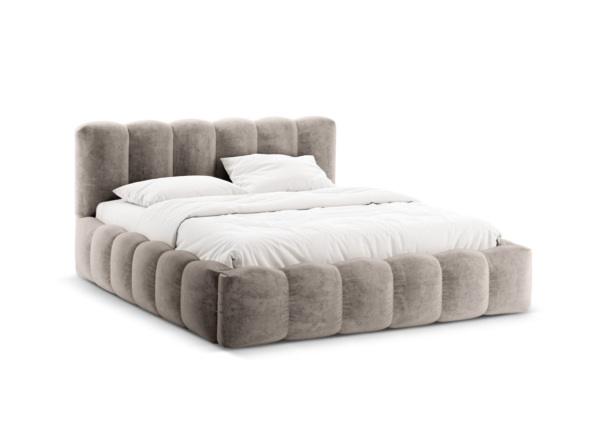 Letto Contenitore con Testata Lupine - Cappuccino 160x200