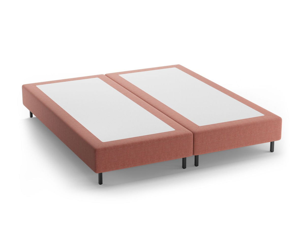Base Letto Whale Gambe metallo nero - Rosso 200x200