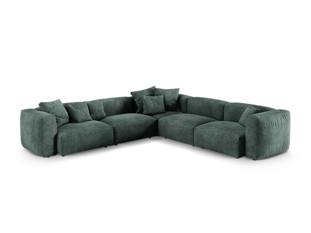 Divano Angolare Simmetrico Componibile XL Martina, 5 Posti, 330x330x75