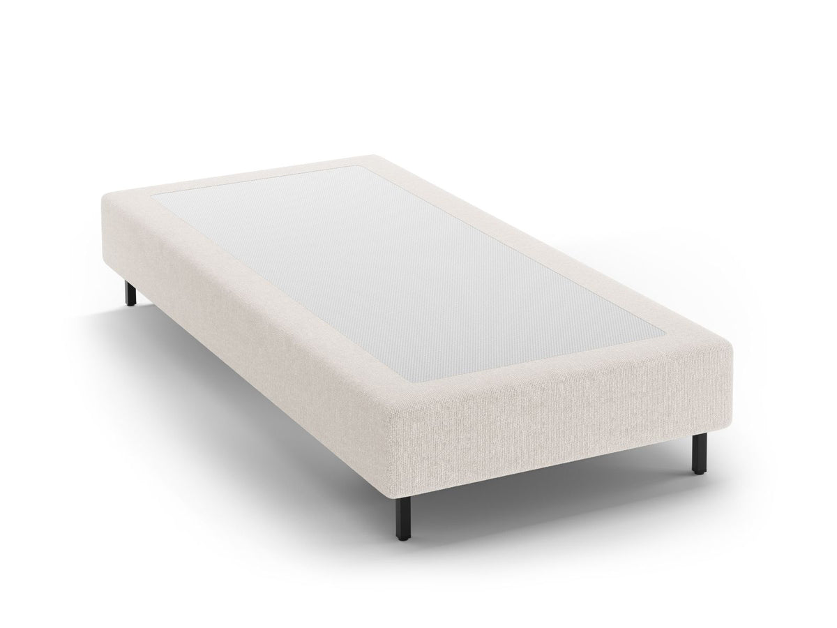 Base Letto Whale Gambe metallo nero - Beige Chiaro 100x200