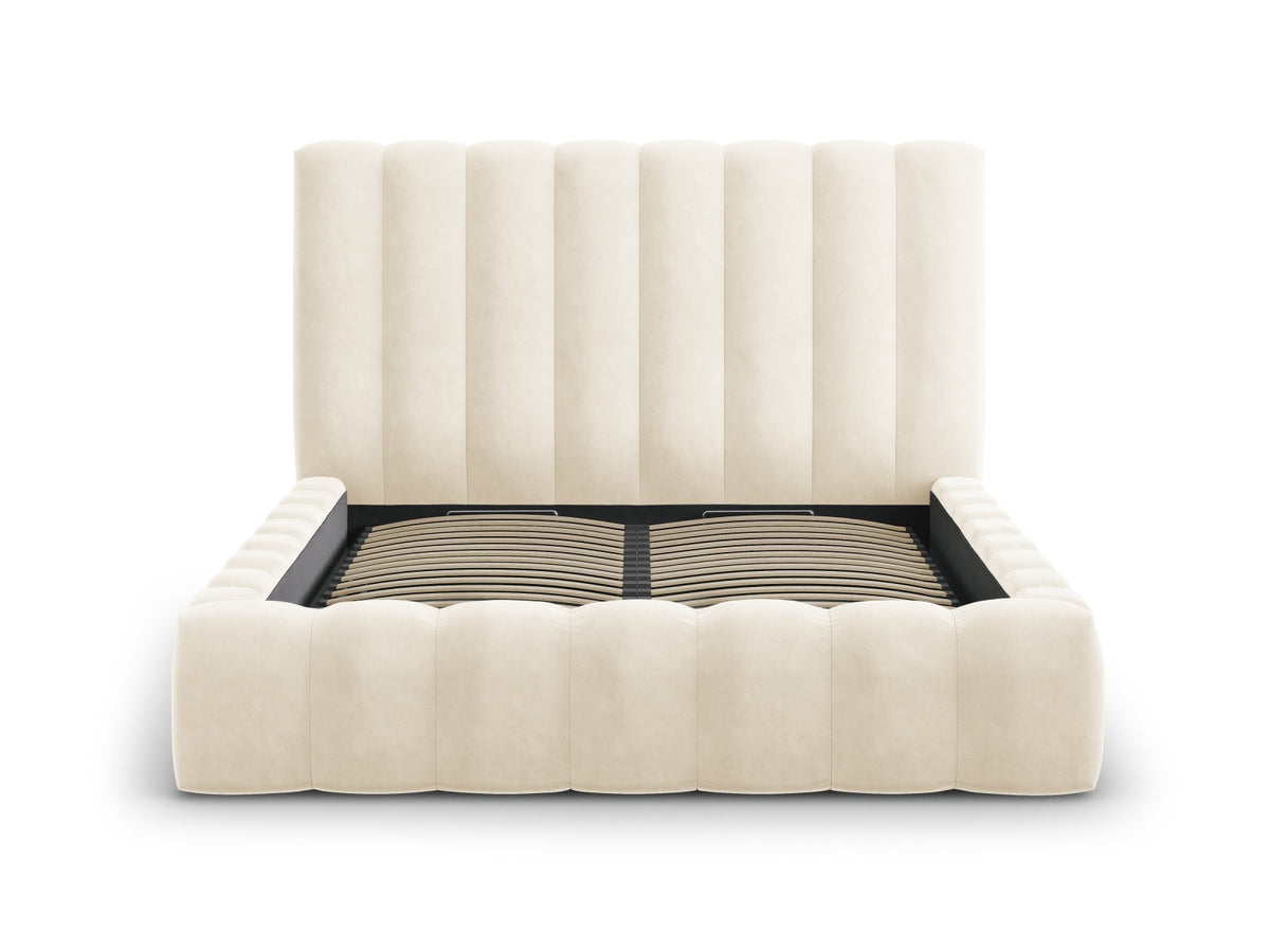 Letto contenitore con testiera, "Kelp", 230x205x125