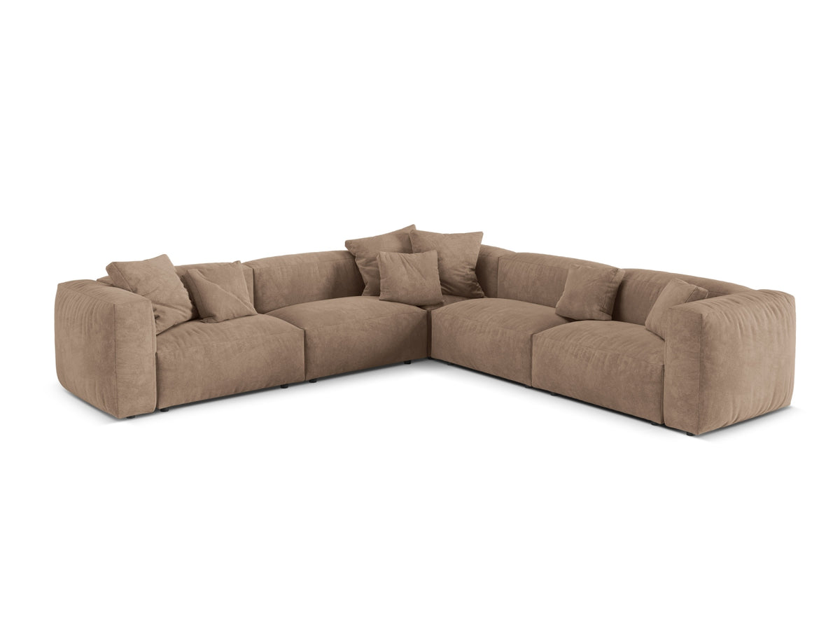 Divano Angolare Simmetrico Componibile XL Martina, 5 Posti, 316x316x75