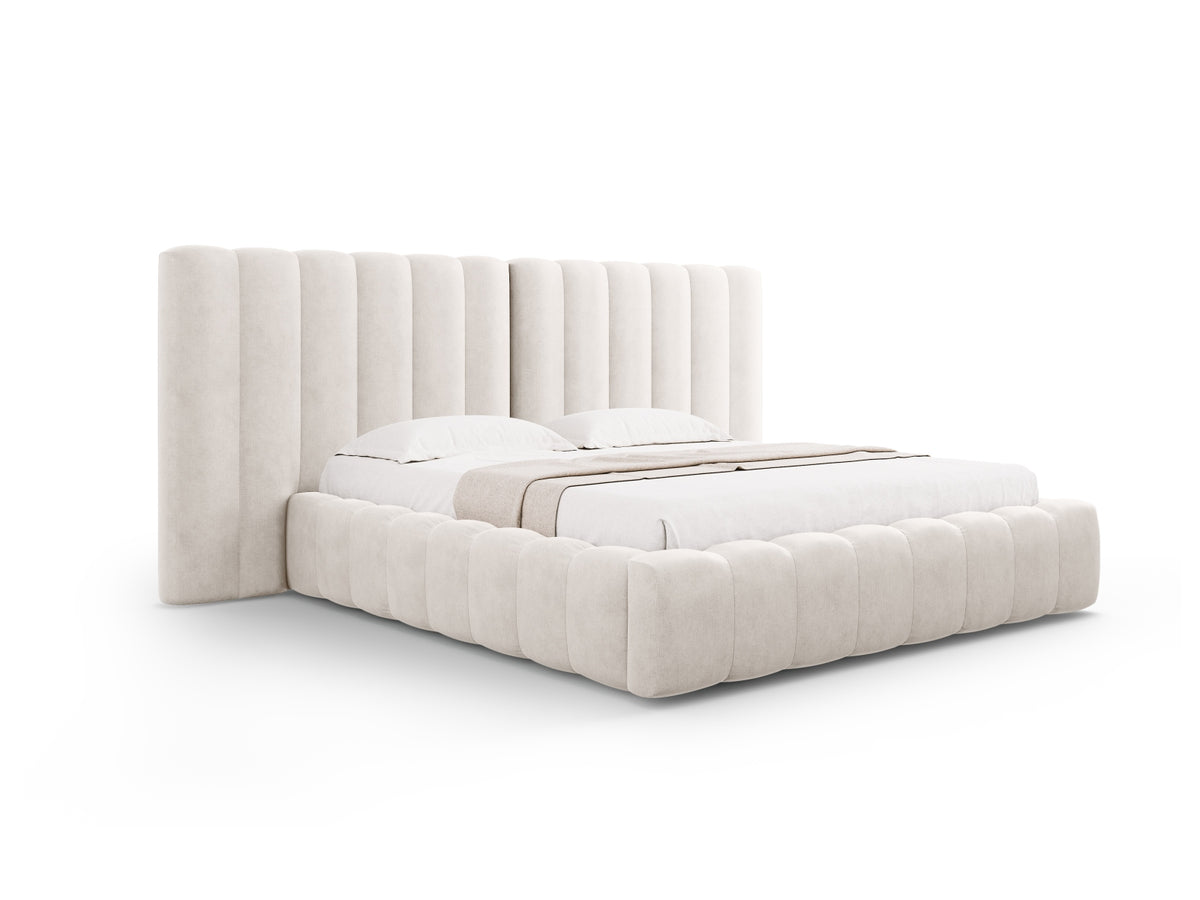 Letto contenitore con testiera doppia, "Kelp", 230x250x100