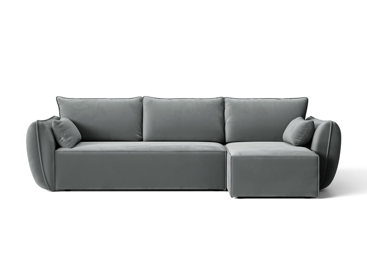 Divano Letto Angolare con Contenitore Kaelle, 4 Posti, 168x262x87