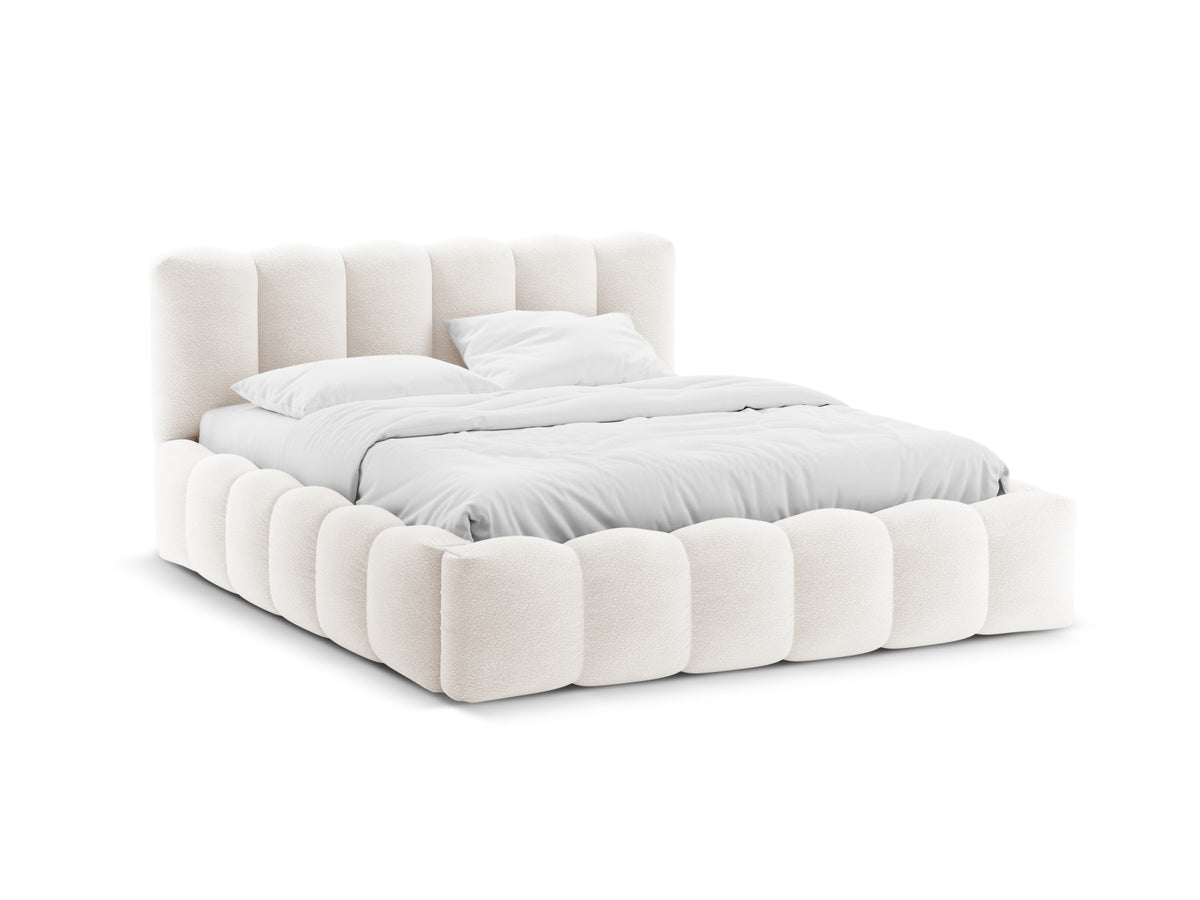 Letto Contenitore con Testata Lupine - Bianco 180x200