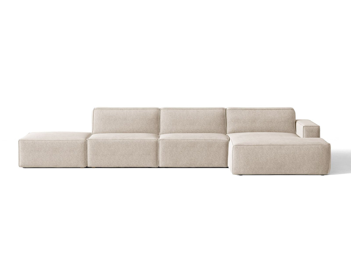 Divano Angolare Componibile Jodie, 5 Posti, 162x341x77