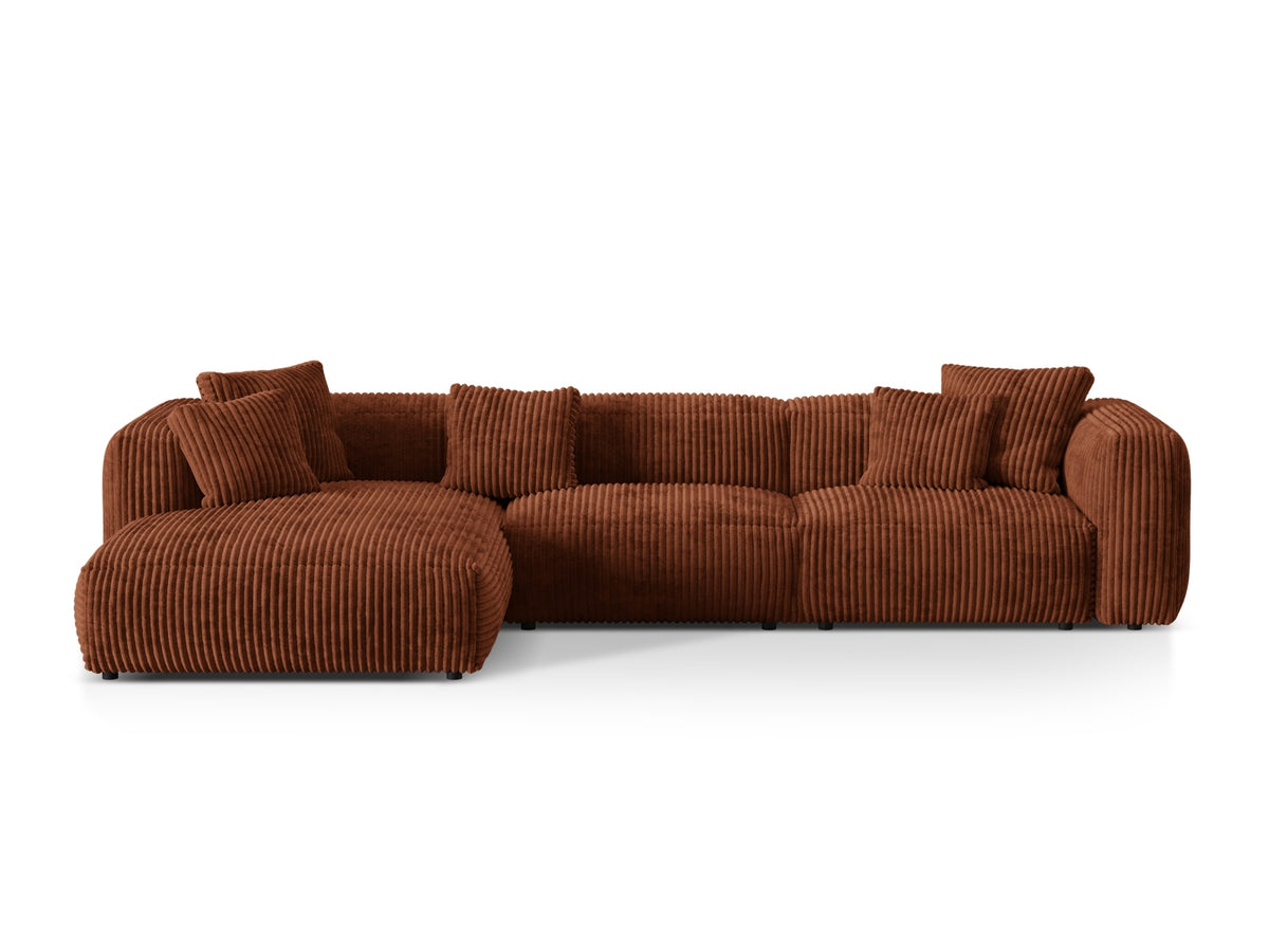 Divano Angolare Componibile XL Martina, 3 Posti, 176x330x75