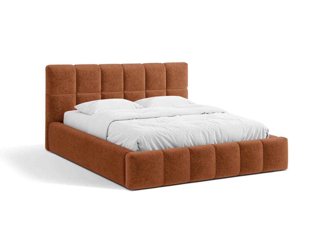 Letto Contenitore con Testata Bellis - Mattone 200x200