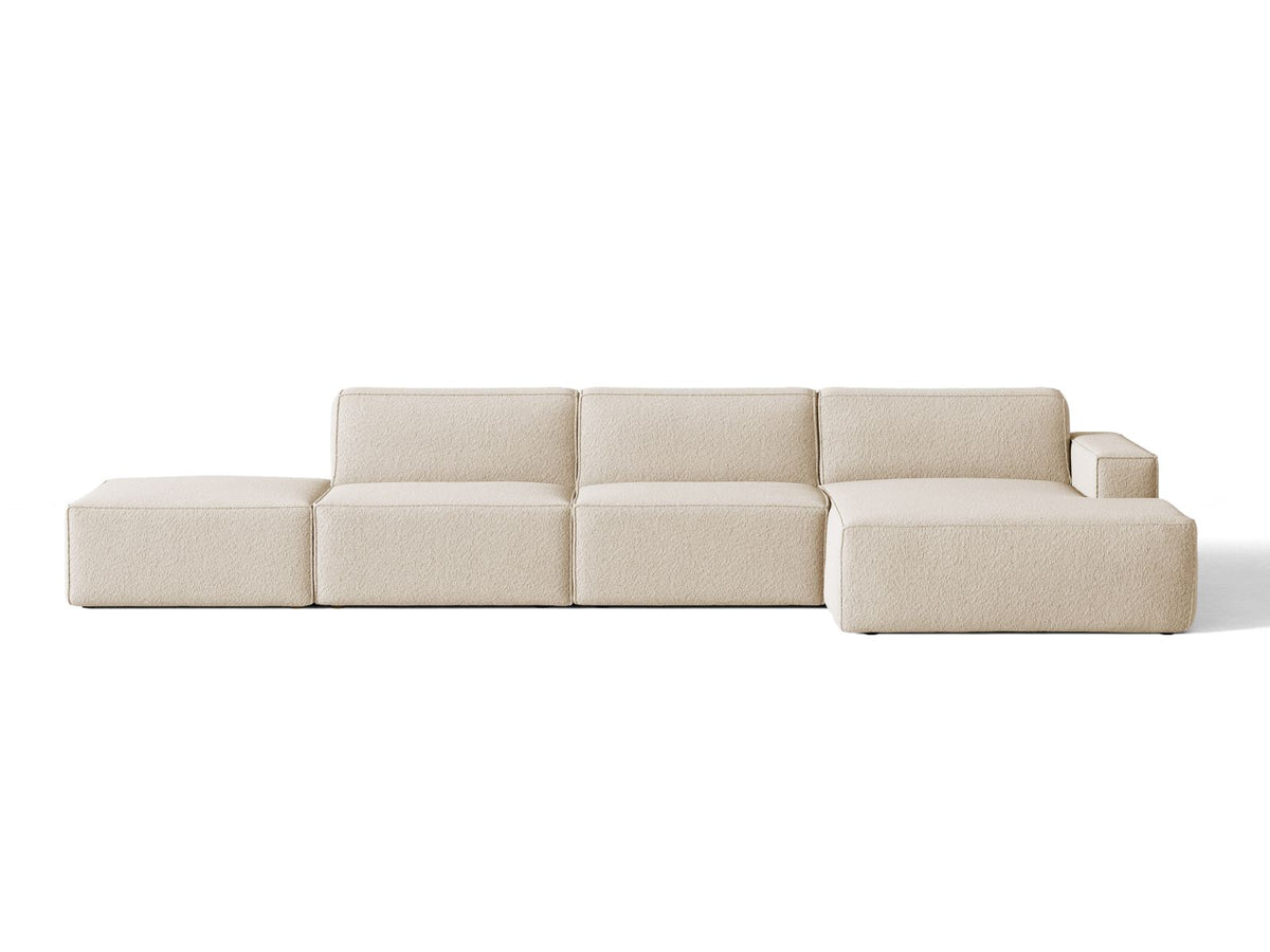 Divano Angolare Componibile Jodie, 5 Posti, 162x341x77