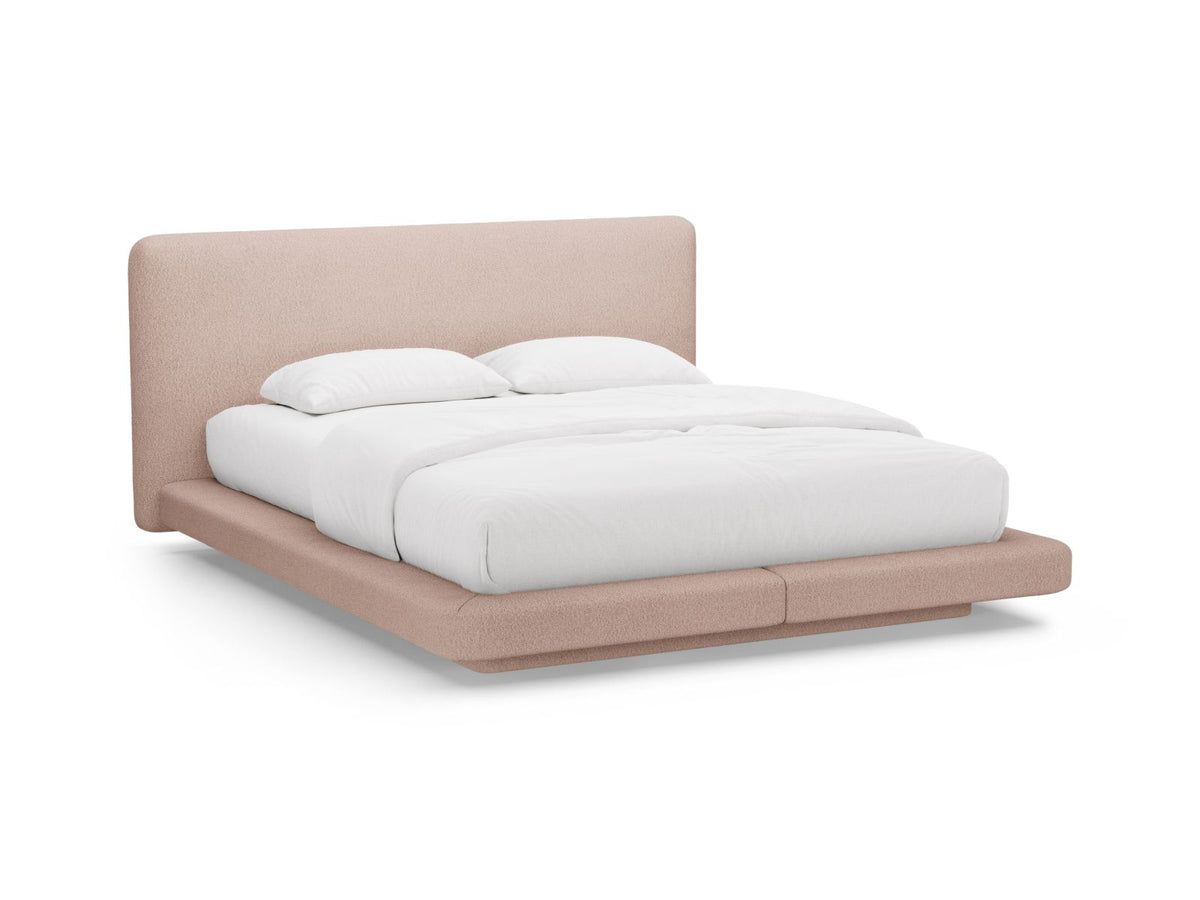 Letto con Testata, "Linea", 225x224x98 - Rosa Cipria
