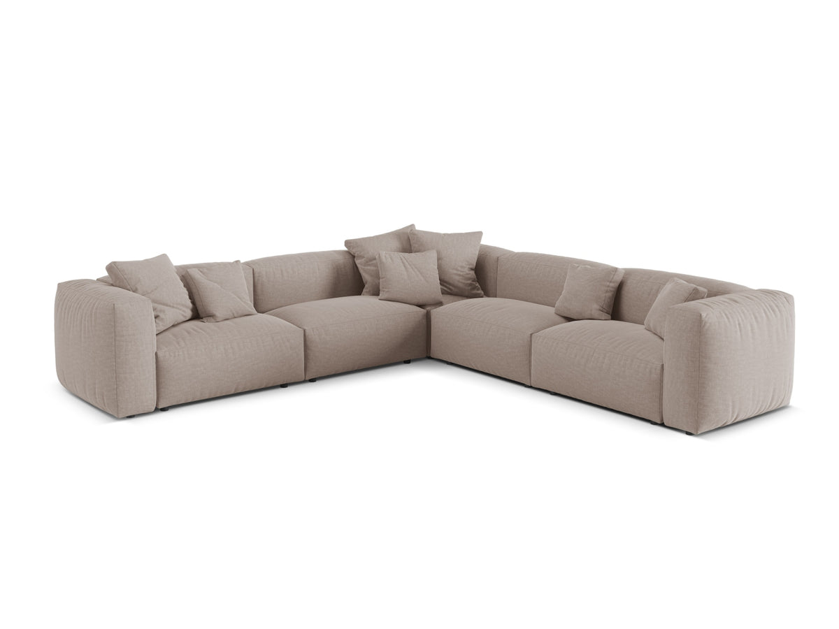 Divano Angolare Simmetrico Componibile XL Martina, 5 Posti, 316x316x75