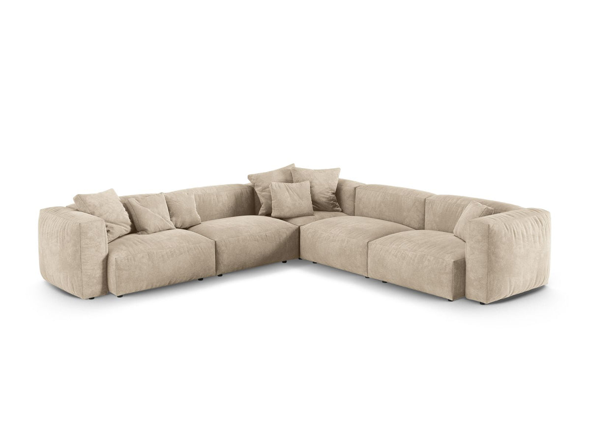 Divano Angolare Simmetrico Componibile XL Martina, 5 Posti, 330x330x75