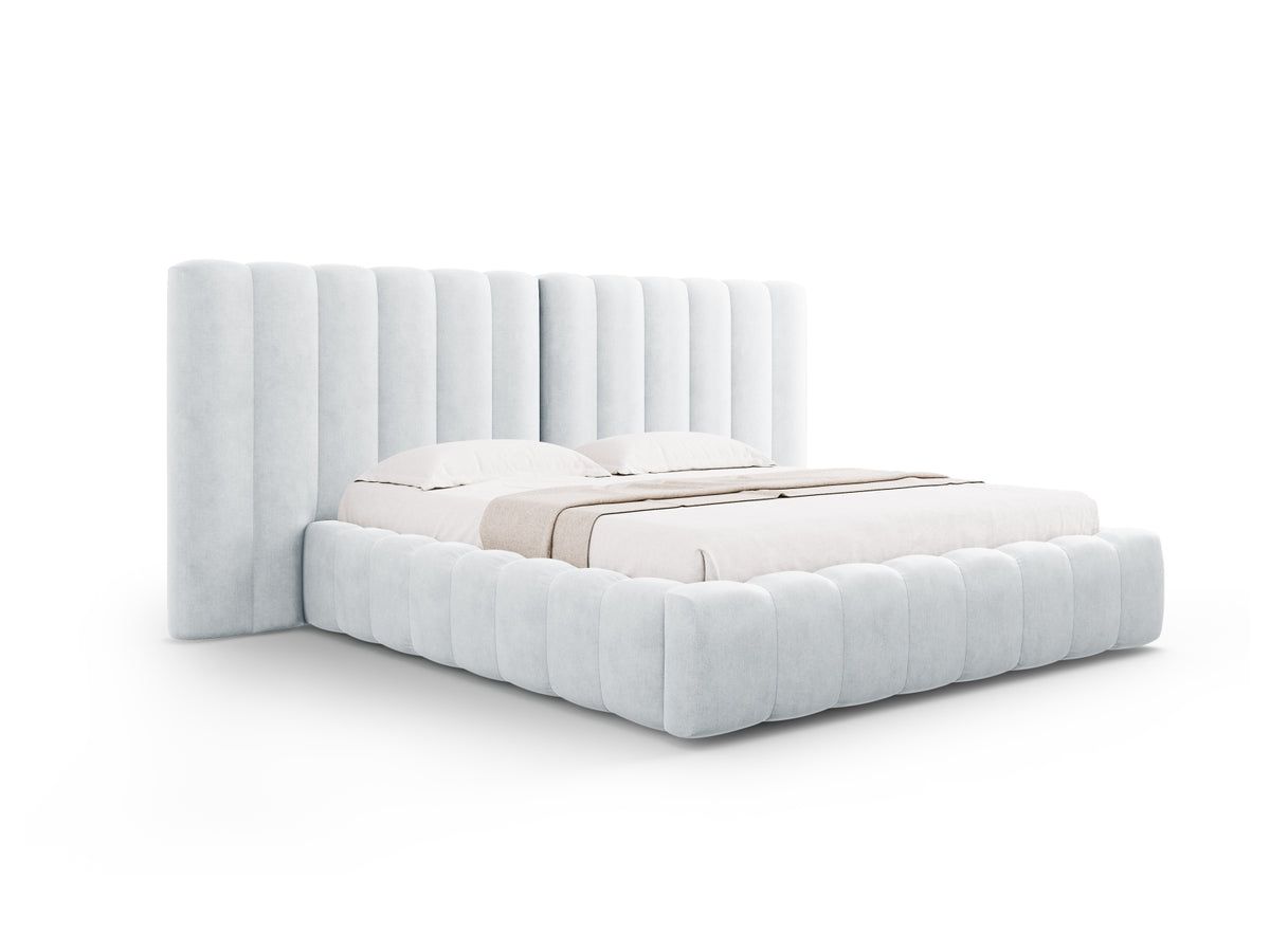 Letto contenitore con testiera doppia, "Kelp", 230x300x100